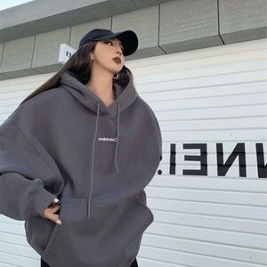 Charcoal Women's oversized Hoodie